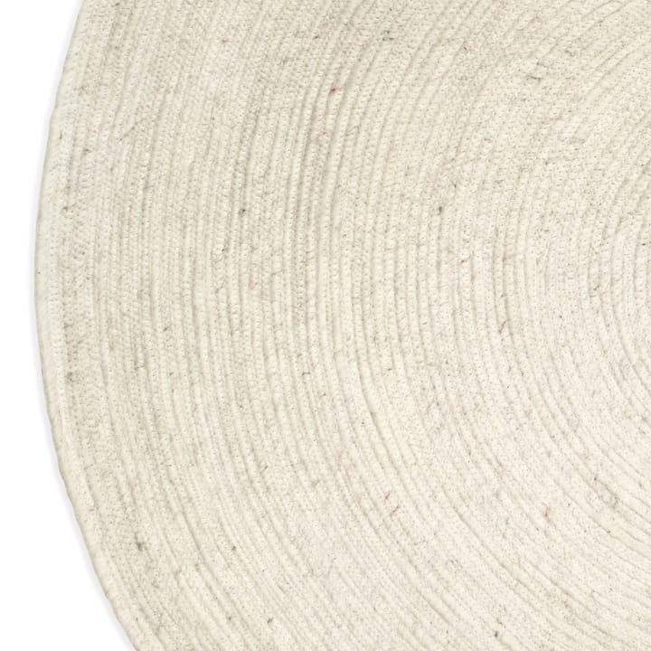 Merino wollen vloerkleed rond Ø160 cm, Wit Classic Collection