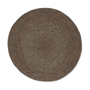 Merino wollen vloerkleed rond Ø200 cm - Bruin - Classic Collection