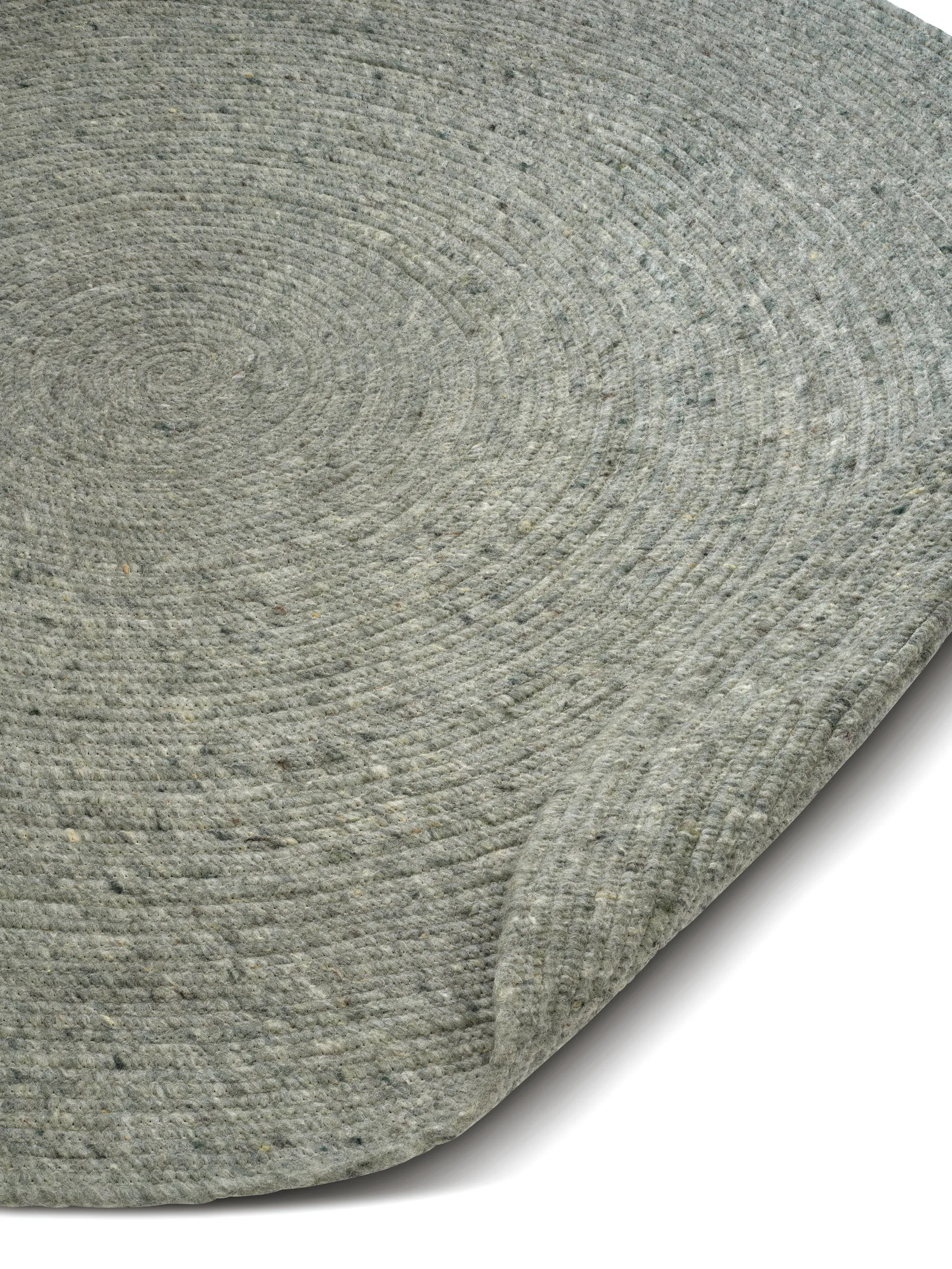 Merino wollen vloerkleed rond Ø200 cm, Green Classic Collection