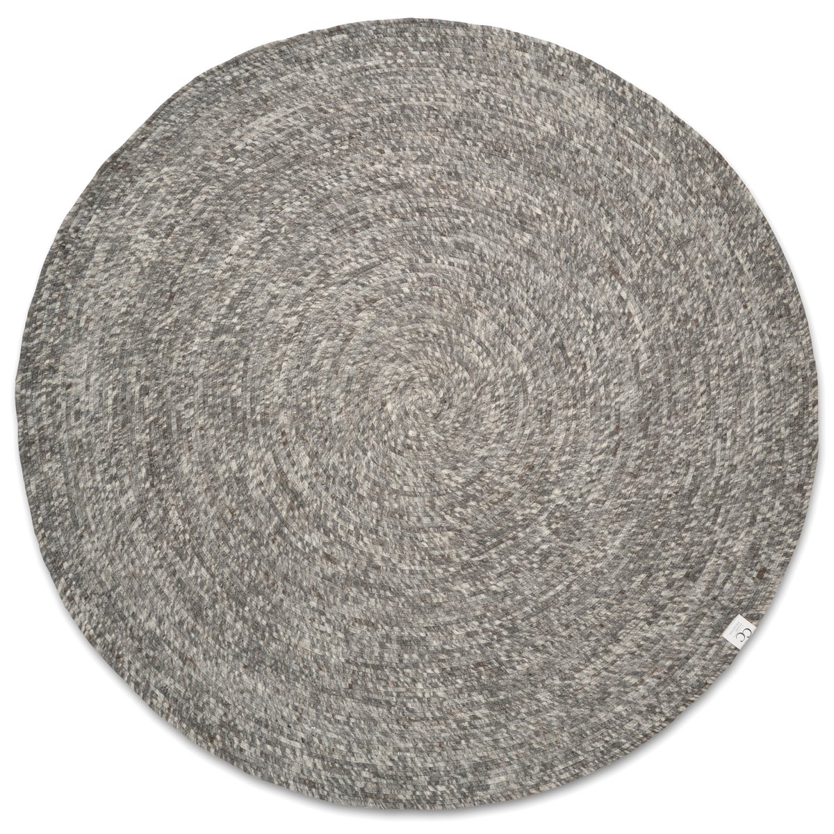 Classic Collection Merino wollen vloerkleed rond o200 cm Grijs