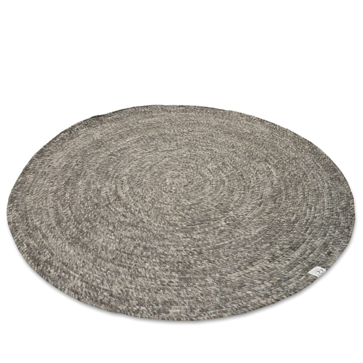 Merino wollen vloerkleed rond Ø200 cm, Grijs Classic Collection