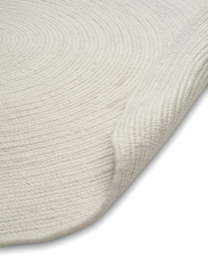 Merino wollen vloerkleed rond Ø200 cm, Wit Classic Collection