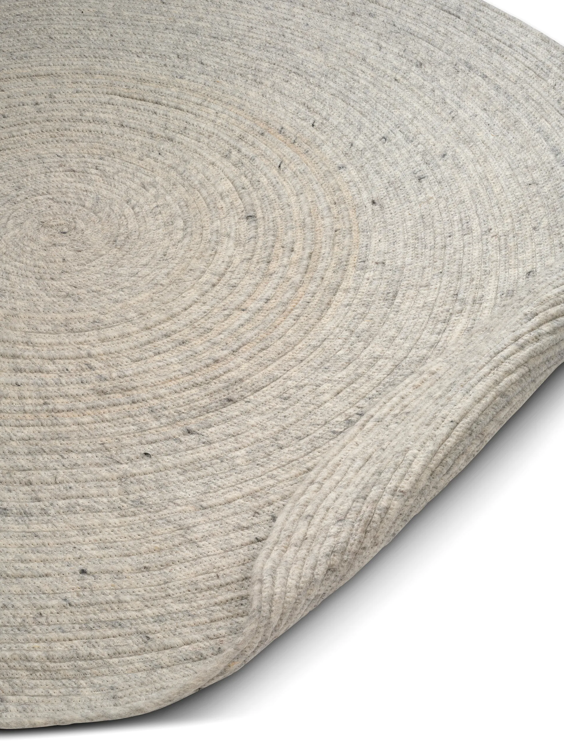 Merino wollen vloerkleed rond Ø240 cm, Concrete Classic Collection