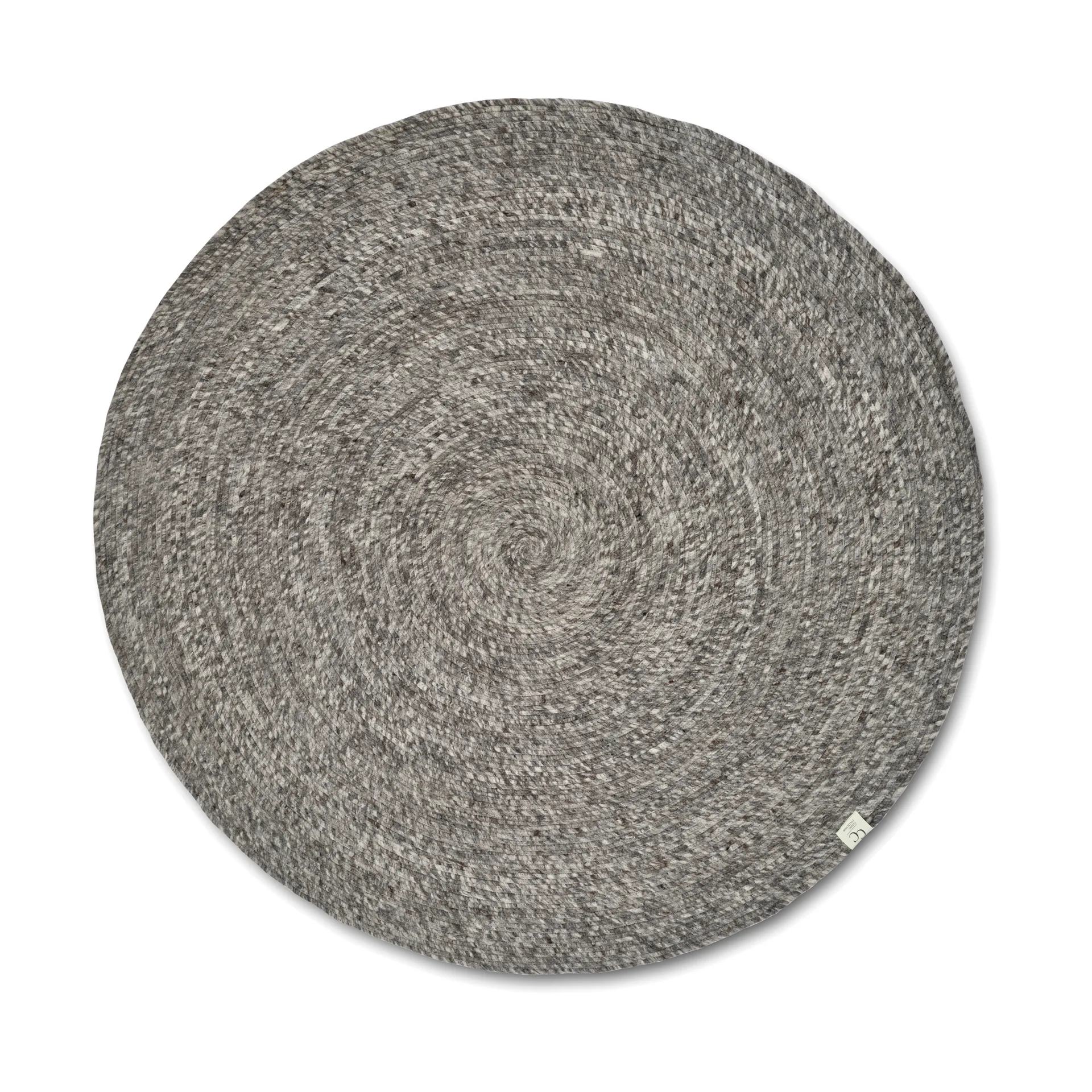 Merino wollen vloerkleed rond Ø240 cm, Grey Classic Collection