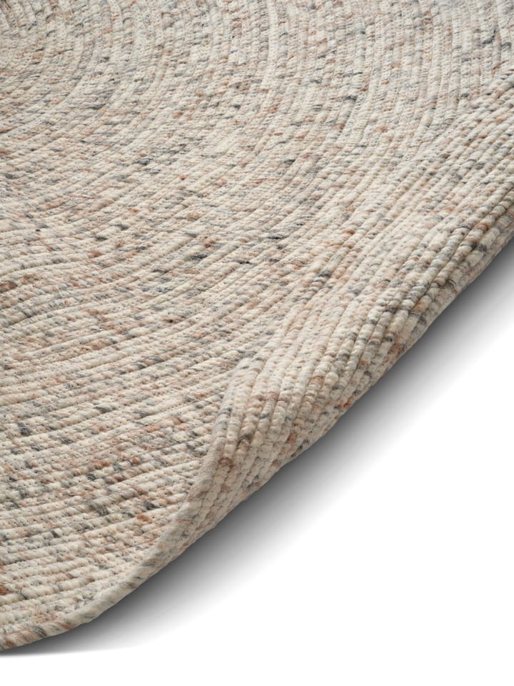 Merino wollen vloerkleed rond Ø240 cm, Natural beige Classic Collection