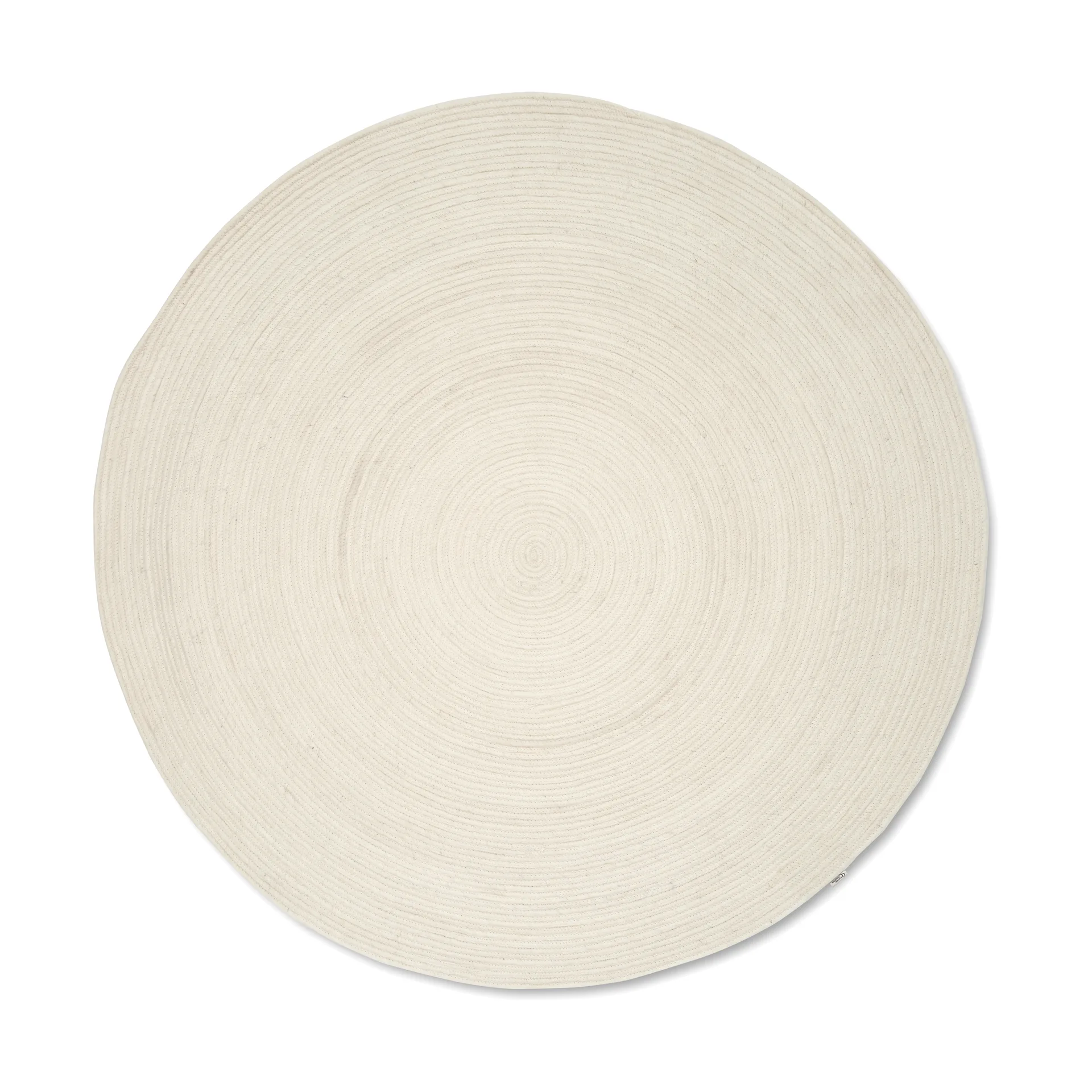 Merino wollen vloerkleed rond Ø240 cm, White Classic Collection
