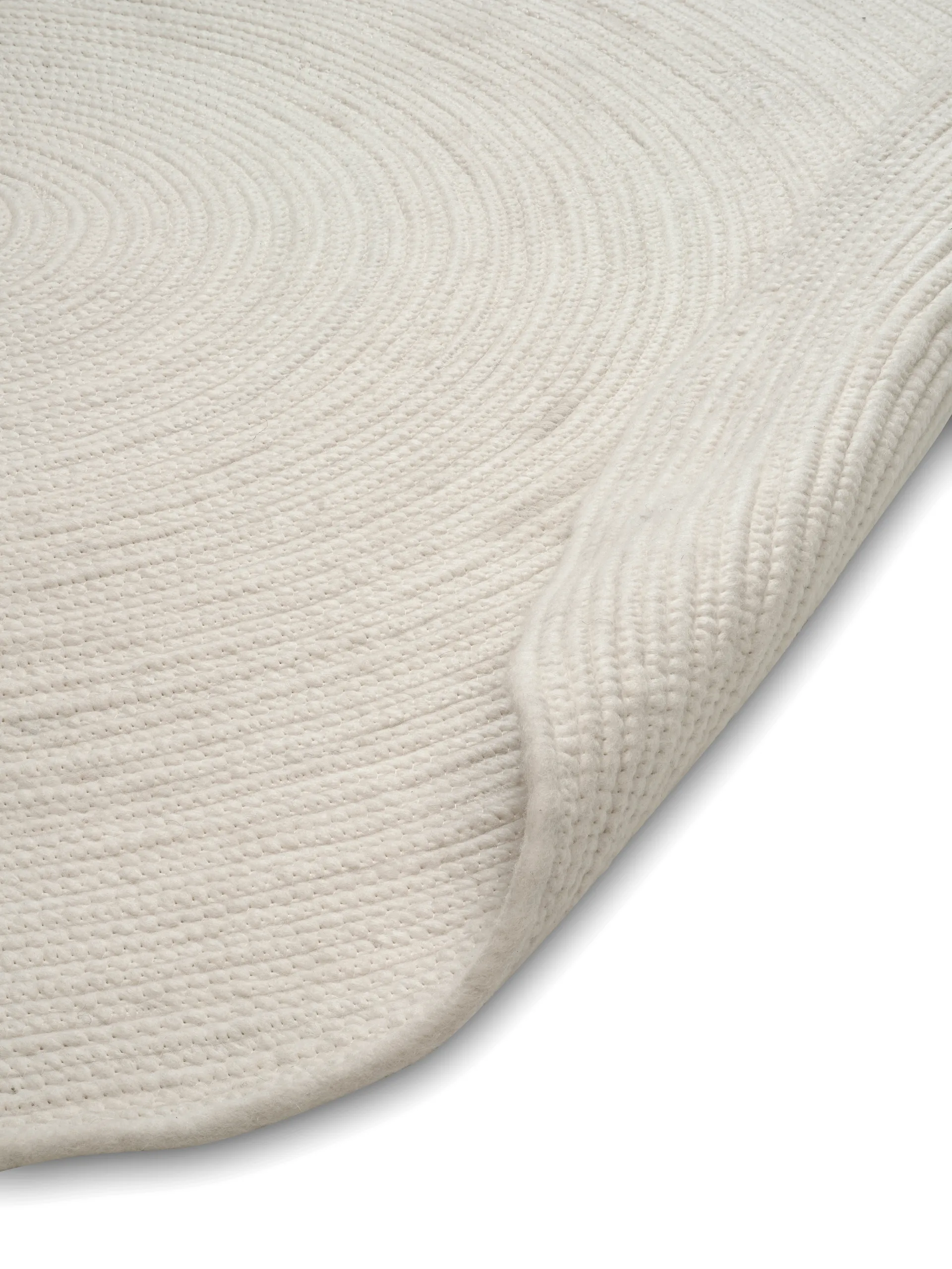 Merino wollen vloerkleed rond Ø240 cm, White Classic Collection