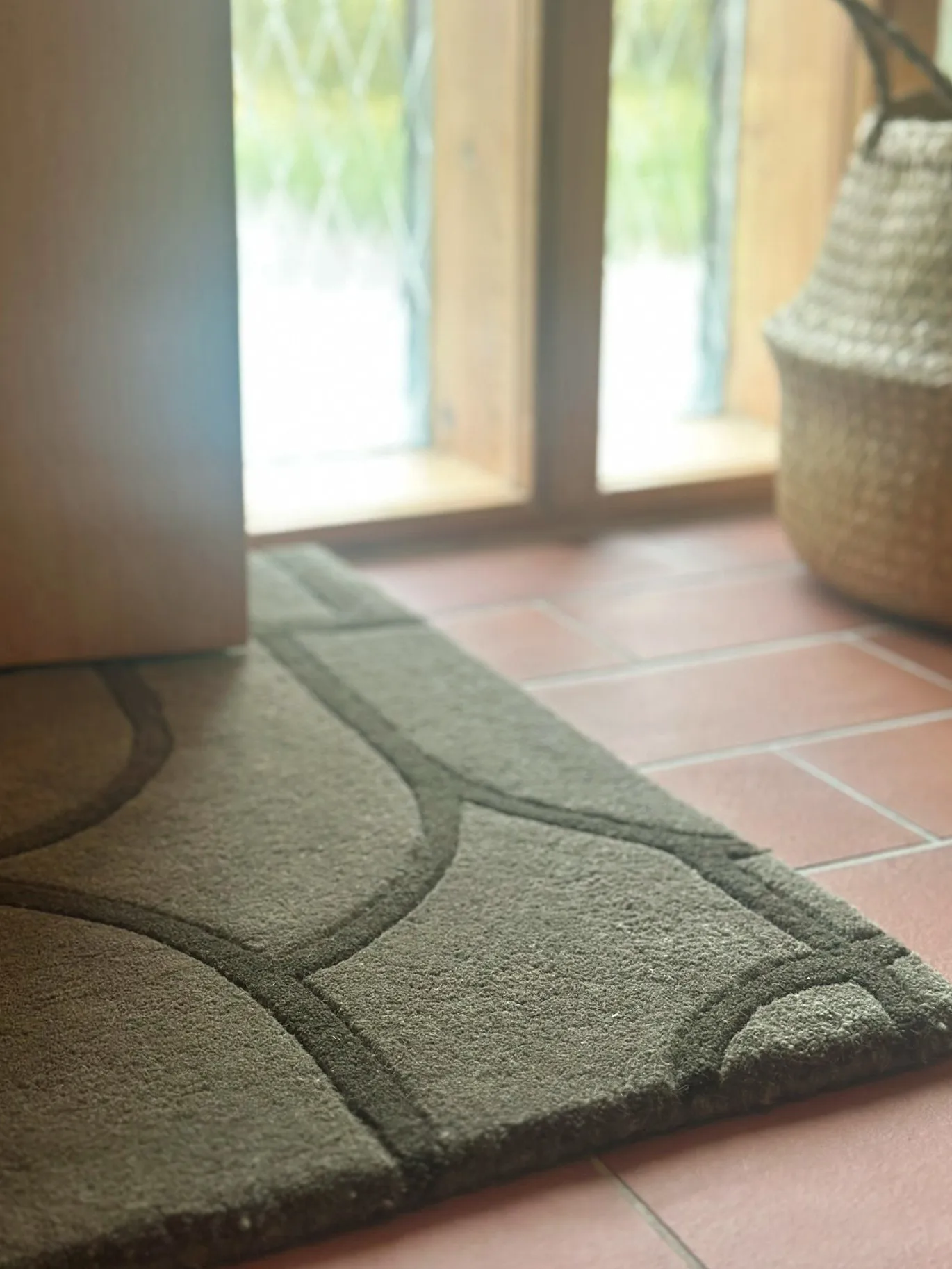 Modern Abstract deurmat 60x90 cm, Groen Classic Collection