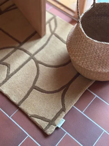 Modern Abstract deurmat 60x90 cm - Mosterd - Classic Collection