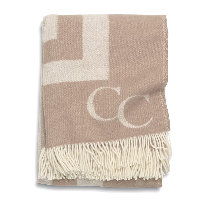 Monogram wollen plaid 130x200 cm, Beige Classic Collection