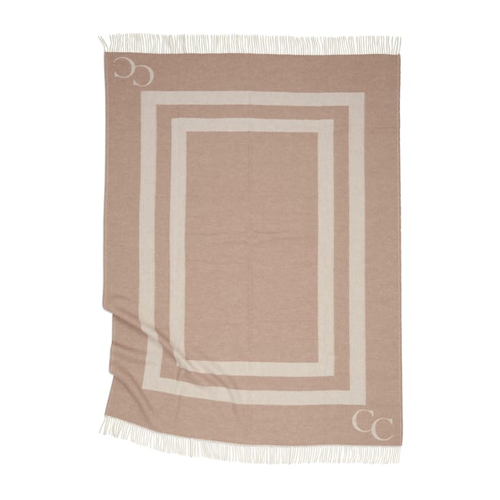 Monogram wollen plaid 130x200 cm, Beige Classic Collection