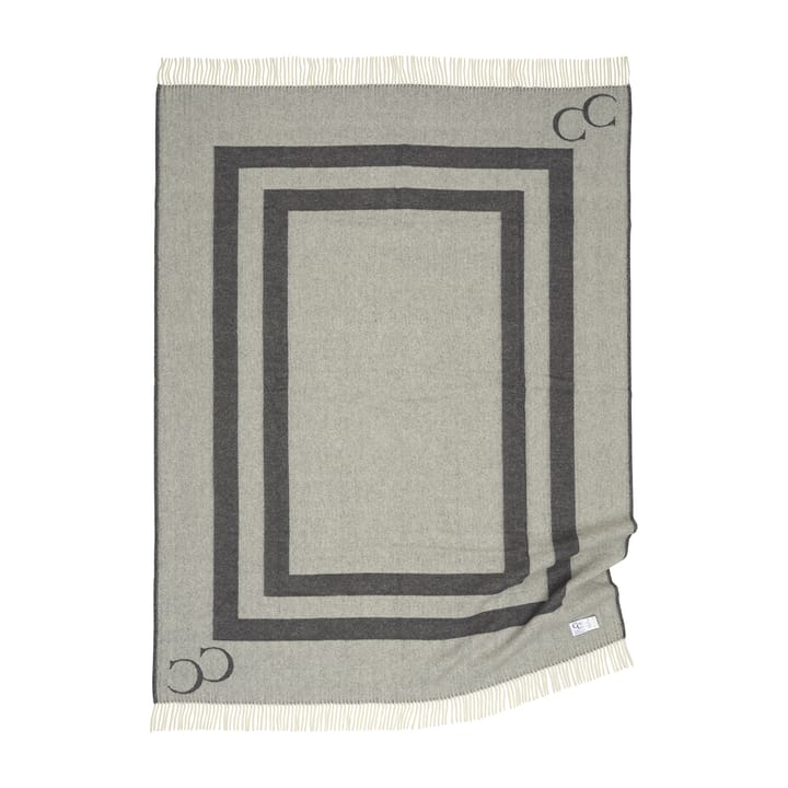 Monogram wollen plaid 130x200 cm, Iron gate Classic Collection