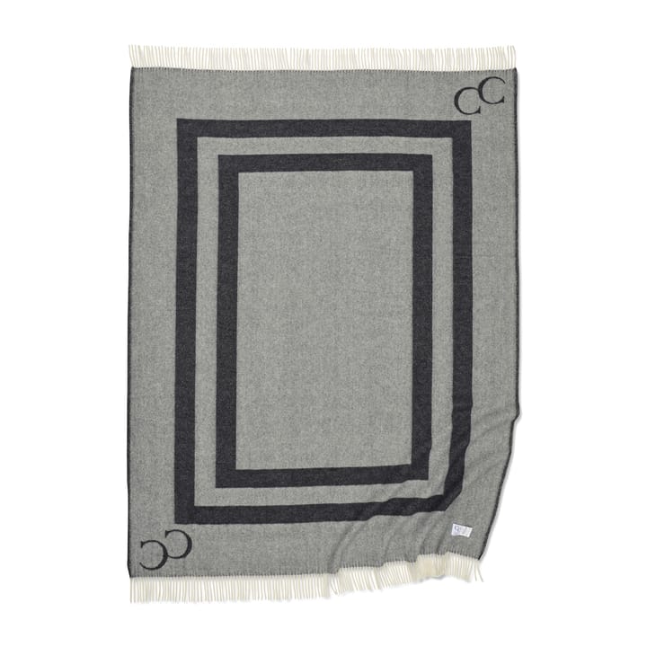 Monogram wollen plaid 130x200 cm, Zwart Classic Collection