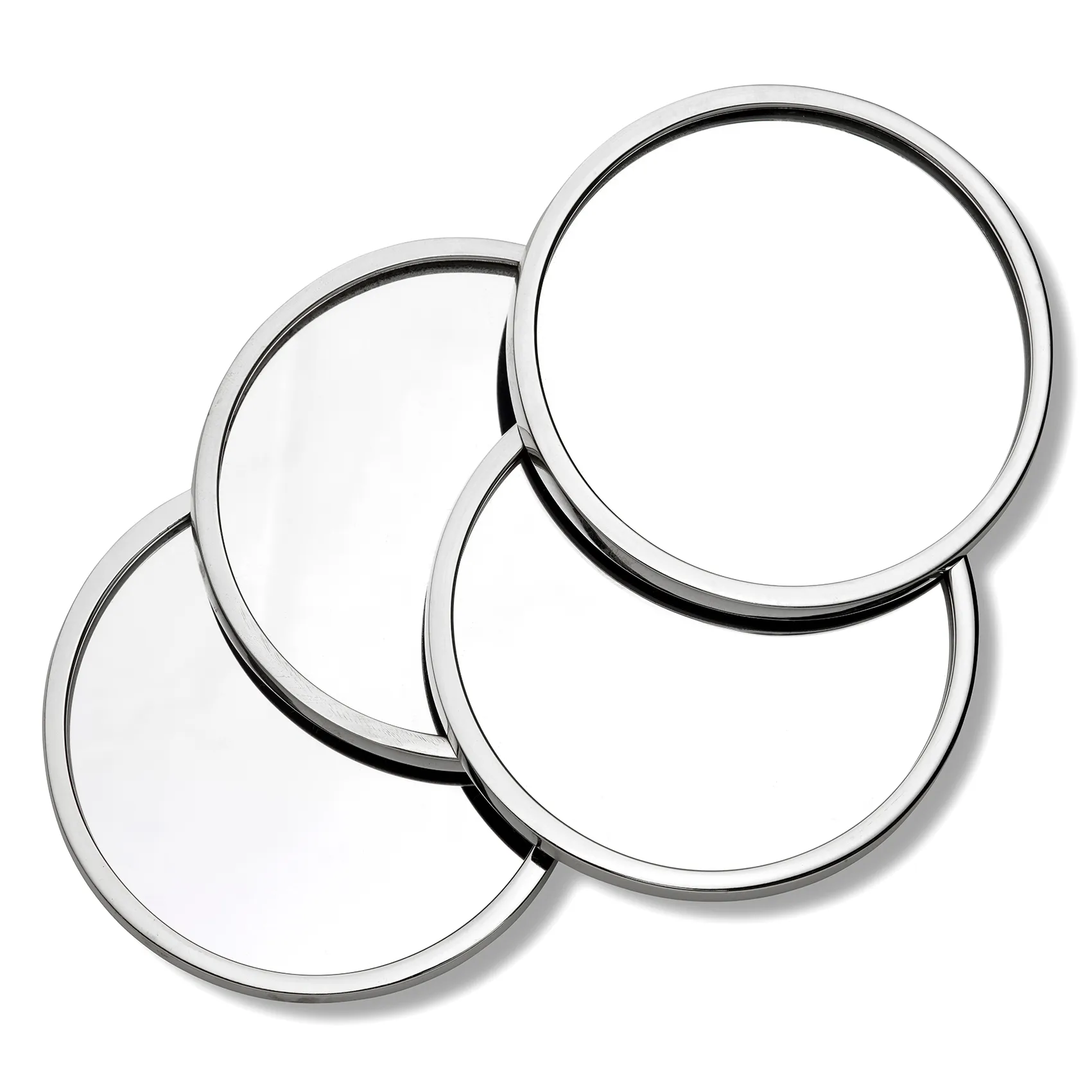 Moon glasonderzetter 4-pack, Vernikkeld messing Classic Collection