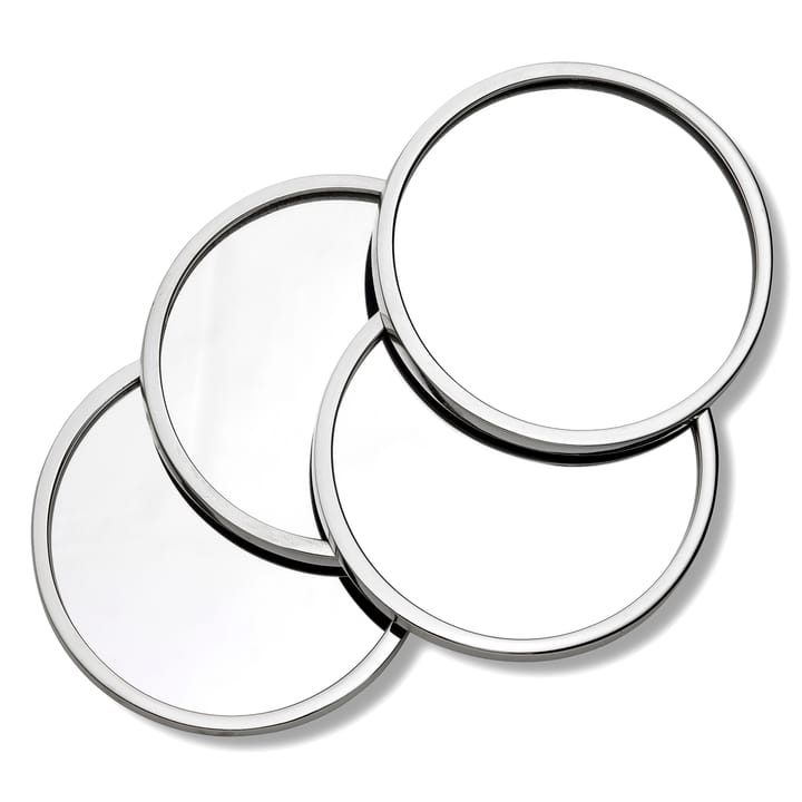 Moon glasonderzetter 4-pack, Vernikkeld messing Classic Collection