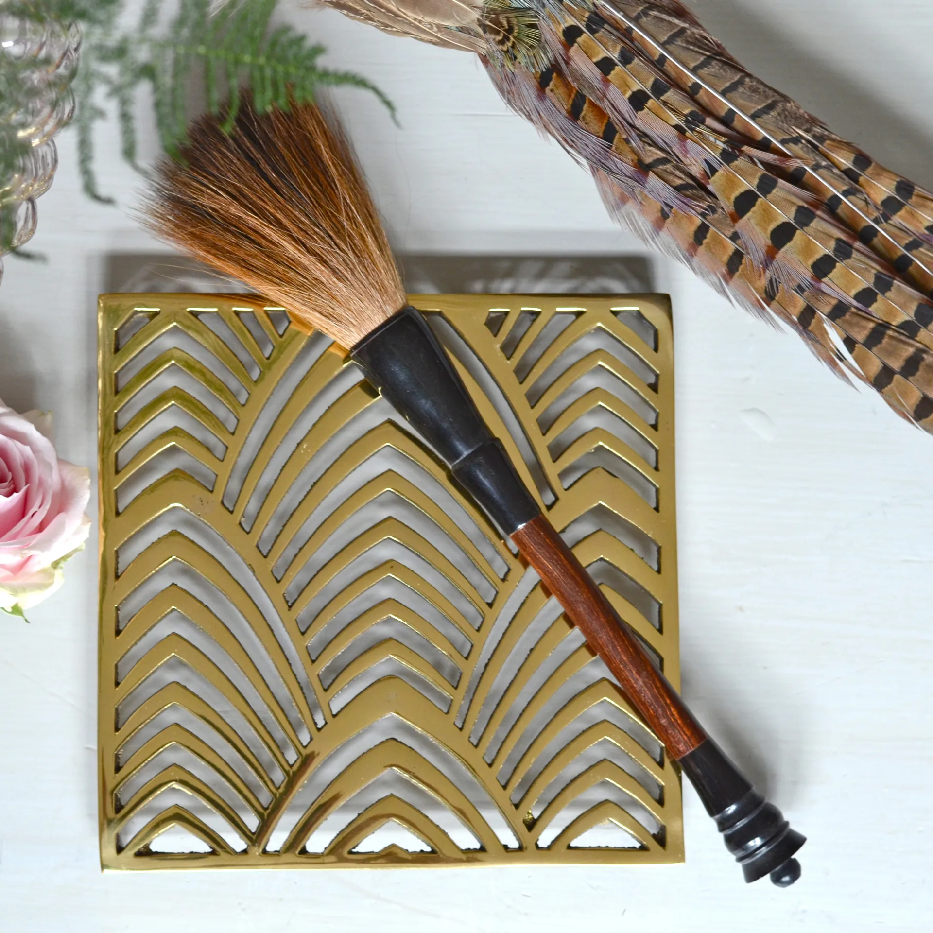 Palm Beach pannenonderzetter, Messing Classic Collection