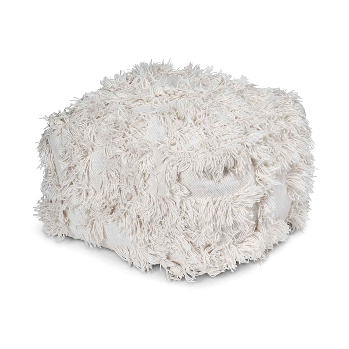 Classic Collection Poef Rio 55x55 cm Off-white | Scandinavisch Interieur | Poefs en hockers | Wit