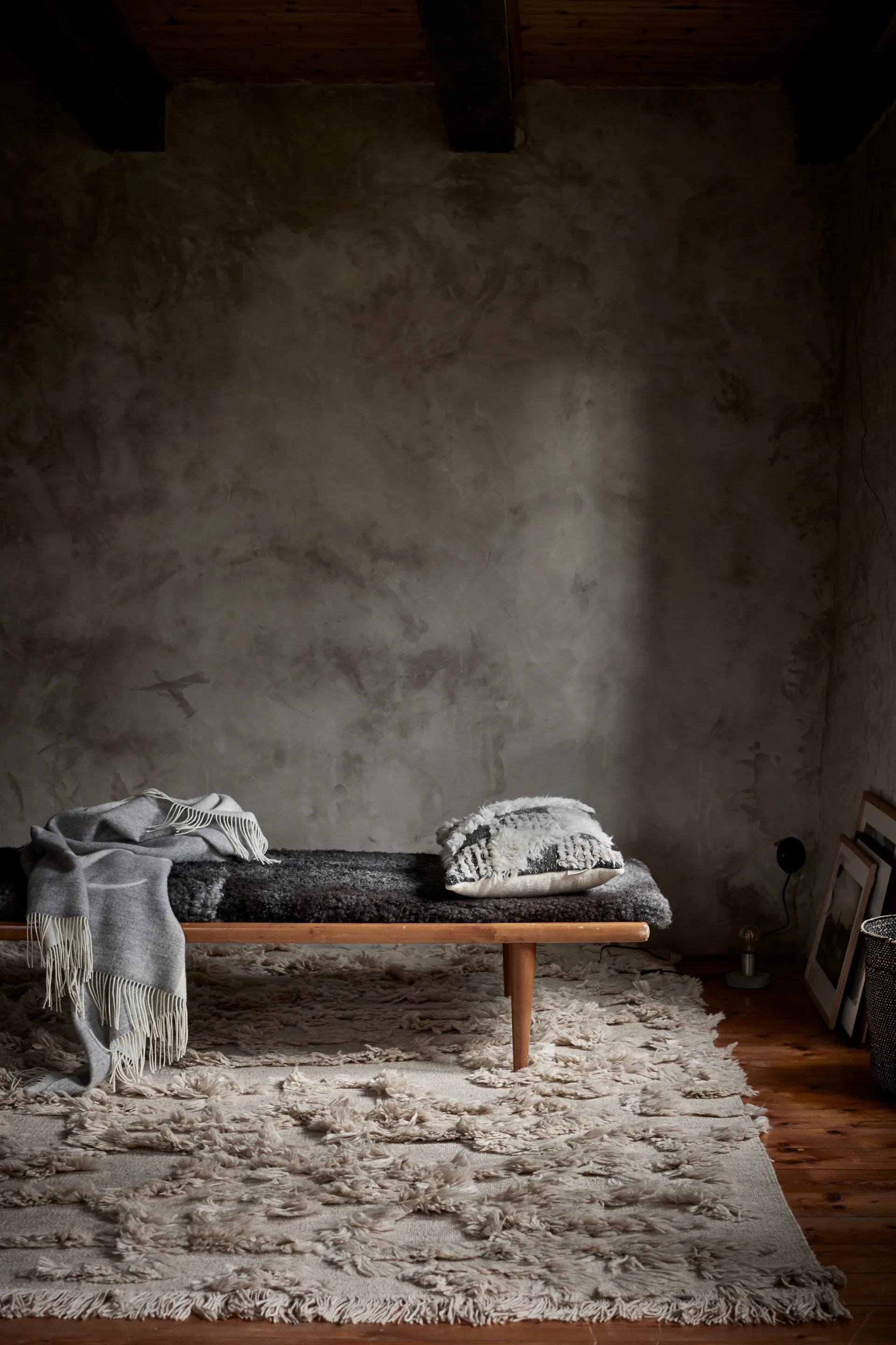 Rio wollen vloerkleed 200x300 cm, Beige Classic Collection