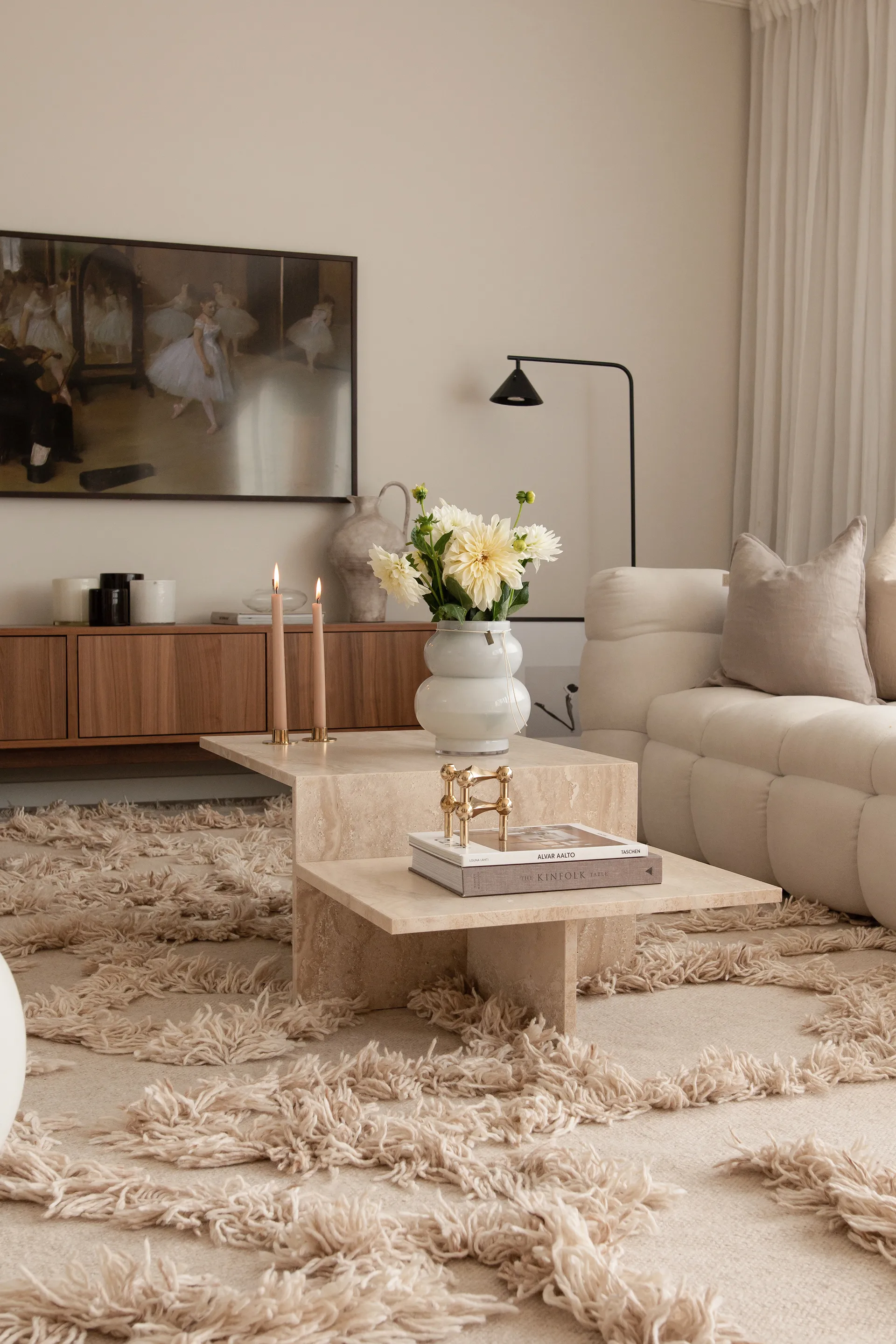 Rio wollen vloerkleed 250x350 cm, Beige Classic Collection