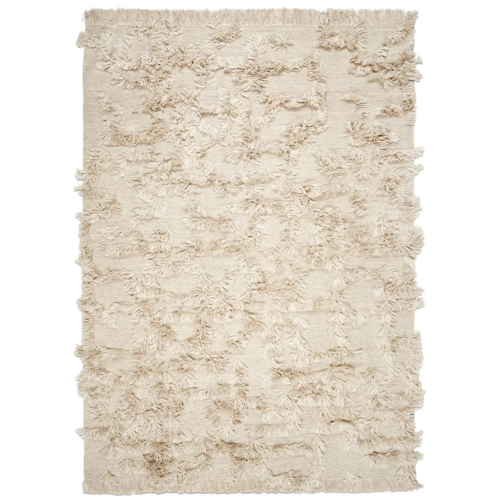 Rio wollen vloerkleed 250x350 cm, Beige Classic Collection