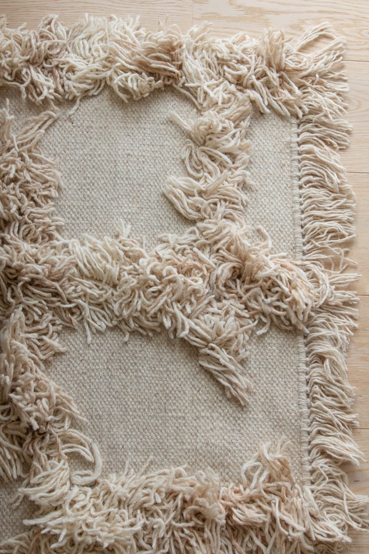 Rio wollen vloerkleed 250x350 cm, Beige Classic Collection
