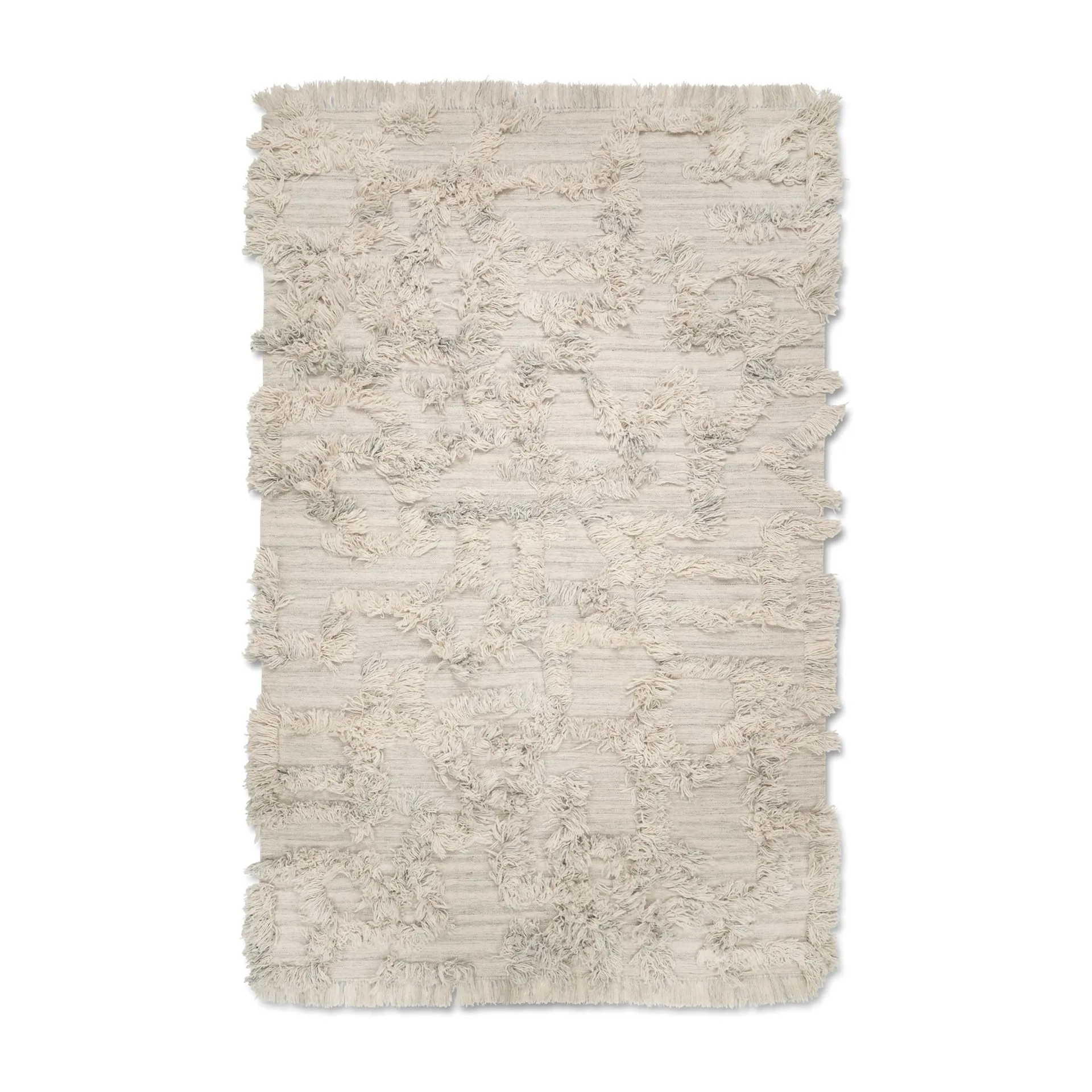 Rio wollen vloerkleed 250x350 cm, Ivory melange Classic Collection