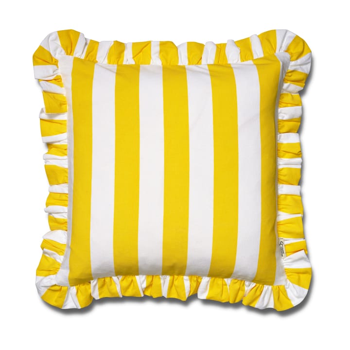 Ruffle Stripes kussenhoes 50x50 cm - Yellow - Classic Collection