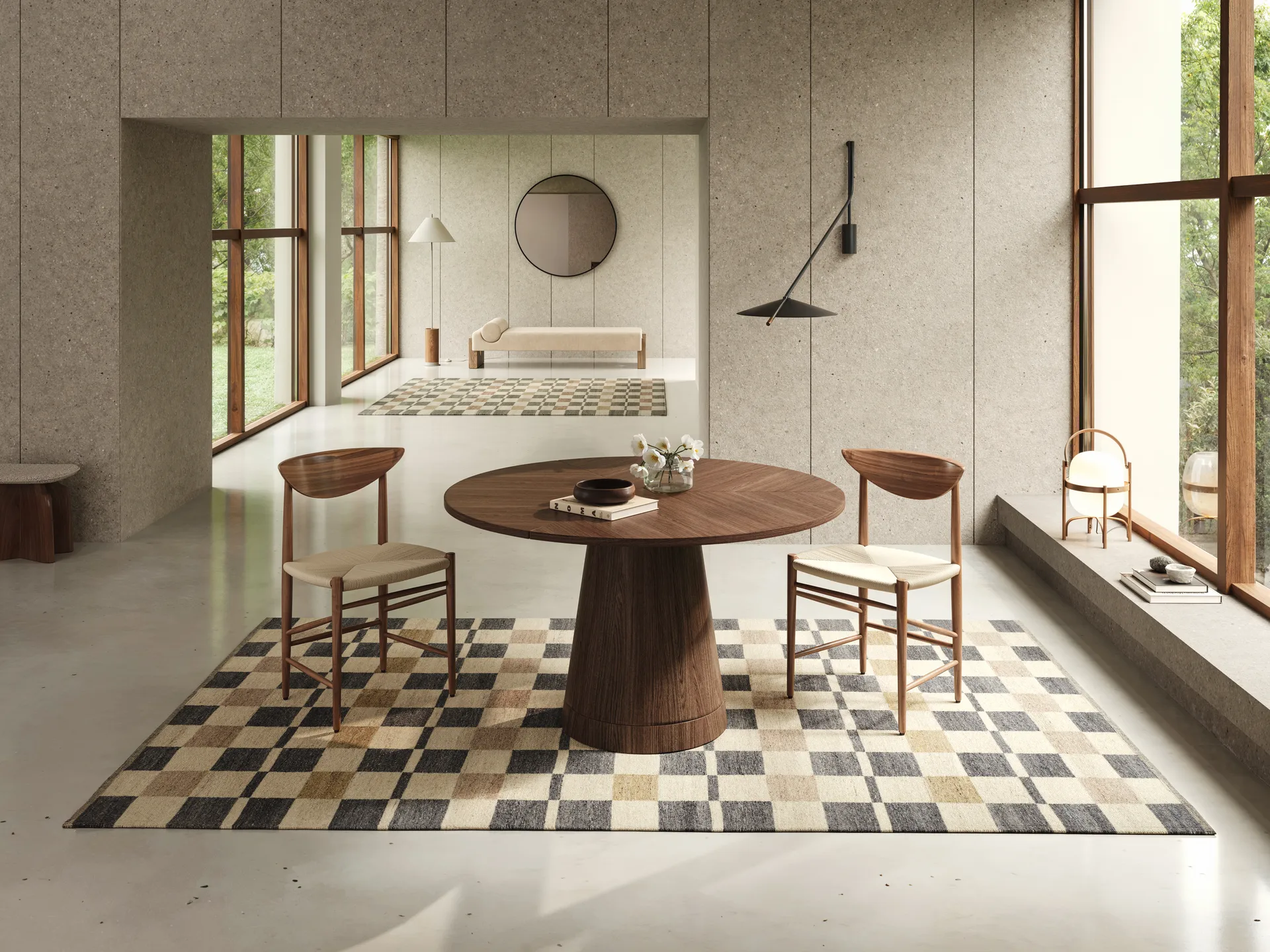 Rutvik vloerkleed, Blauw, 250x350 cm Classic Collection