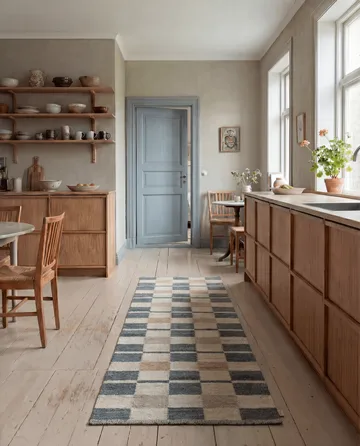 Rutvik vloerkleed - Blue, 80x250 cm - Classic Collection