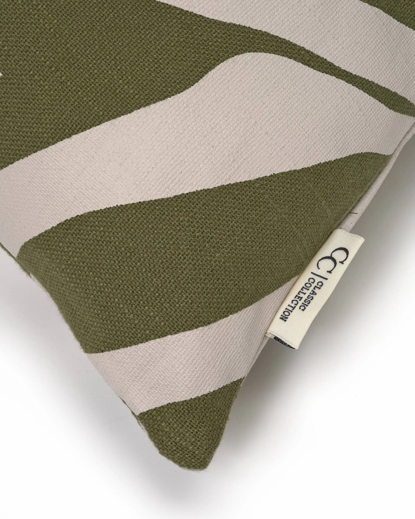 Savannah kussenhoes, Green-off white, 50x50 cm Classic Collection