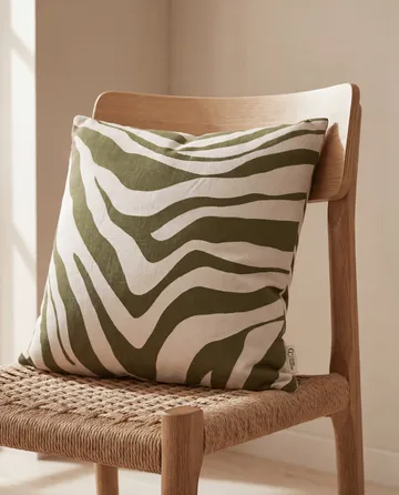 Savannah kussenhoes - Green-off white, 50x50 cm - Classic Collection