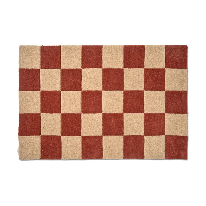 Square deurmat - Terracotta-naturel, 85x130 cm - Classic Collection