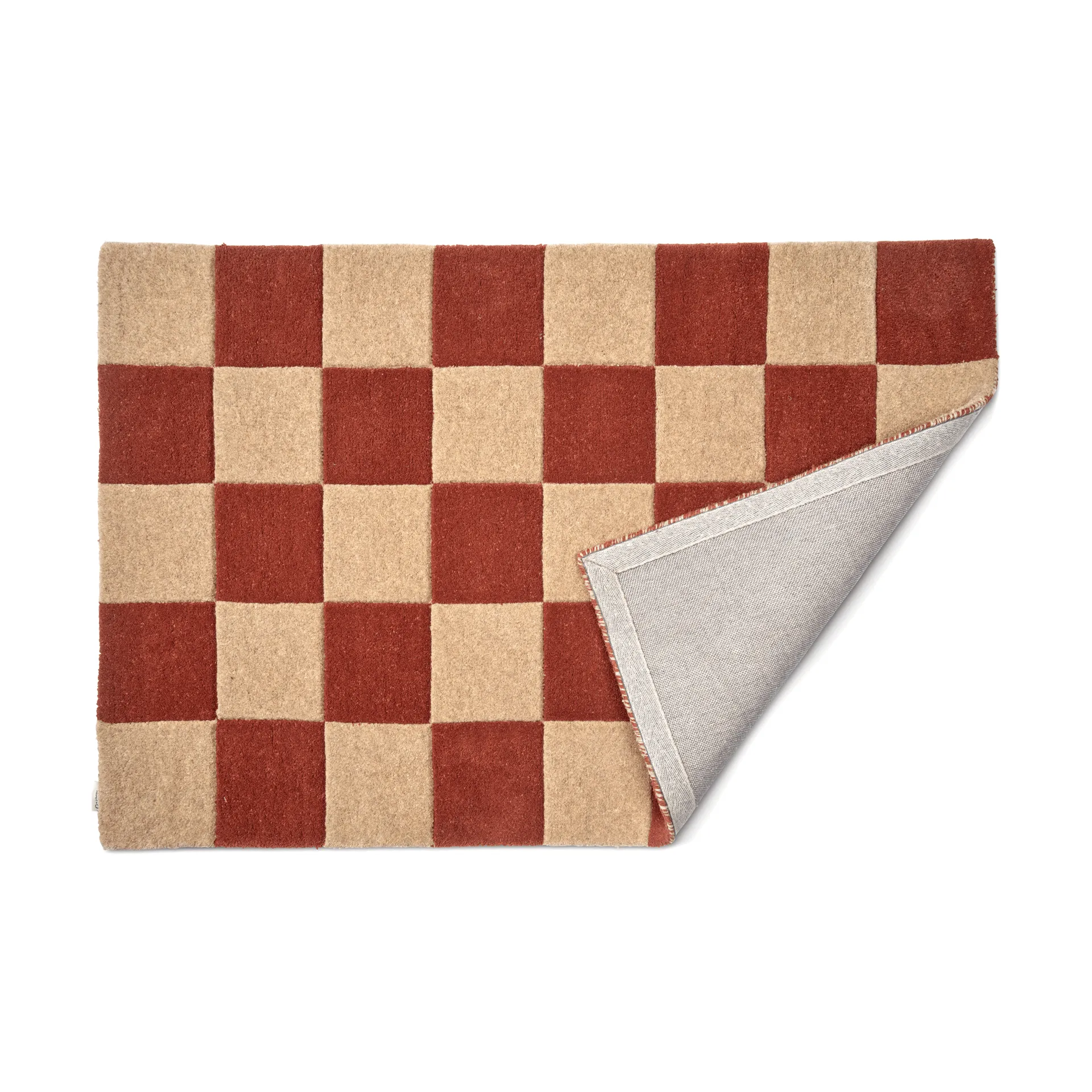 Square deurmat, Terracotta-naturel, 85x130 cm Classic Collection