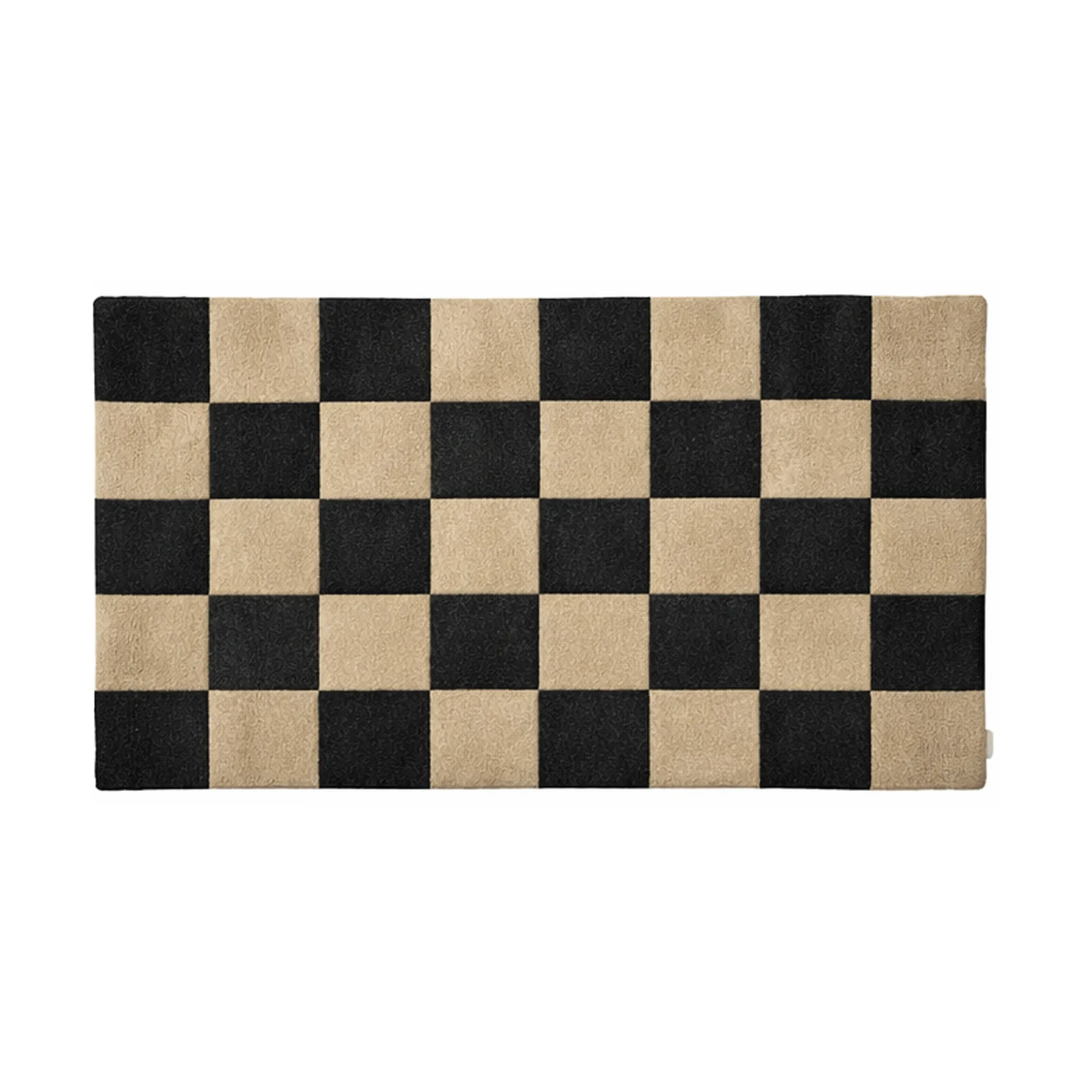 Square deurmat, Zwart-naturel, 85x130 cm Classic Collection