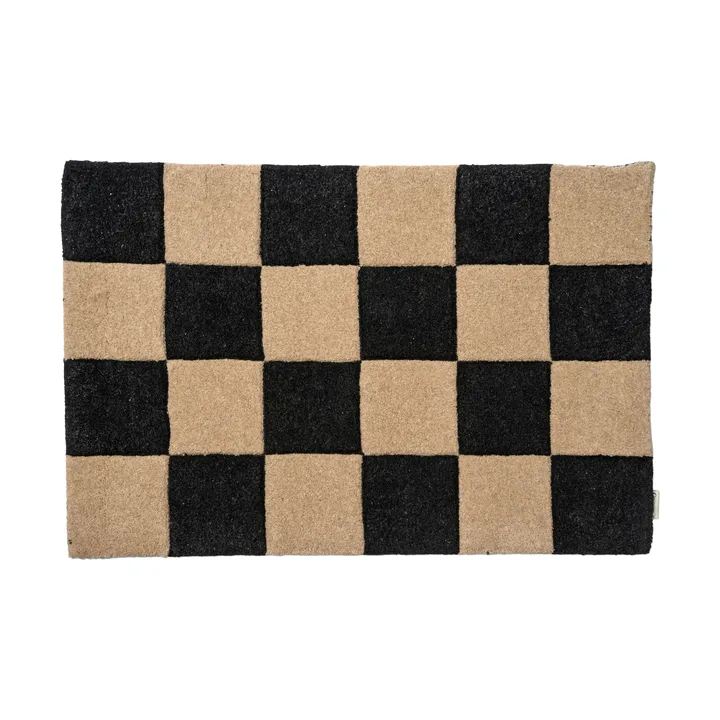 Square deurmat - Zwart-natuur, 60x90 cm - Classic Collection