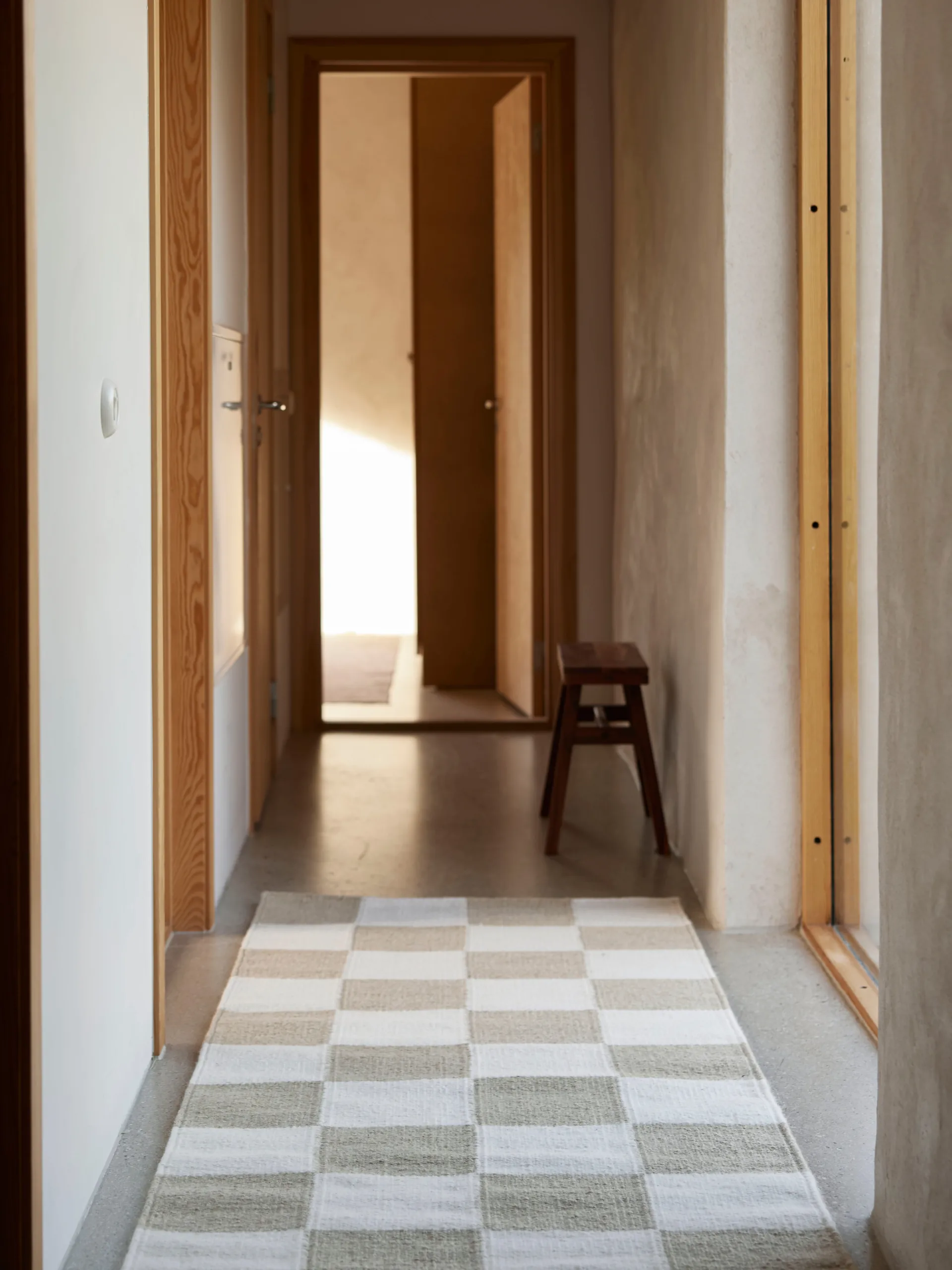 Square loper, Wit-natural, 80x200 cm Classic Collection