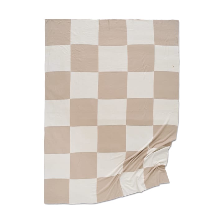 Square plaid 130x170 cm - Beige-wit - Classic Collection