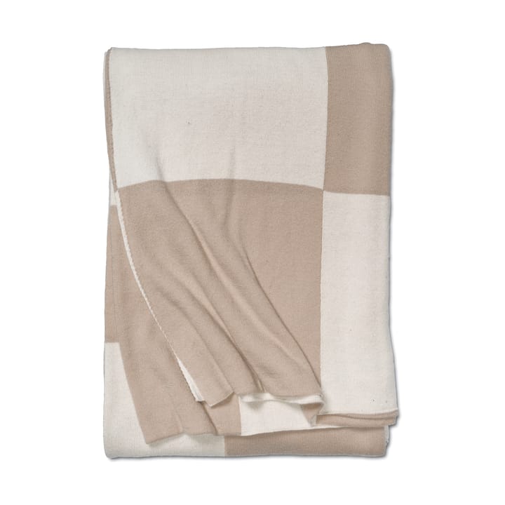 Square plaid 130x170 cm, Beige-wit Classic Collection