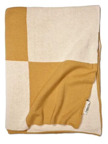 Square plaid 130x170 cm - Geel - Classic Collection