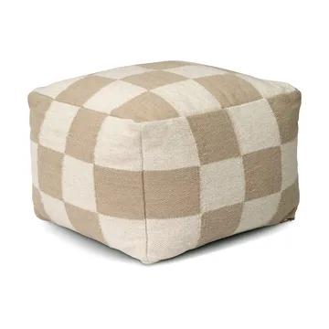 Square poef 50x50 cm - Wit-natuur - Classic Collection