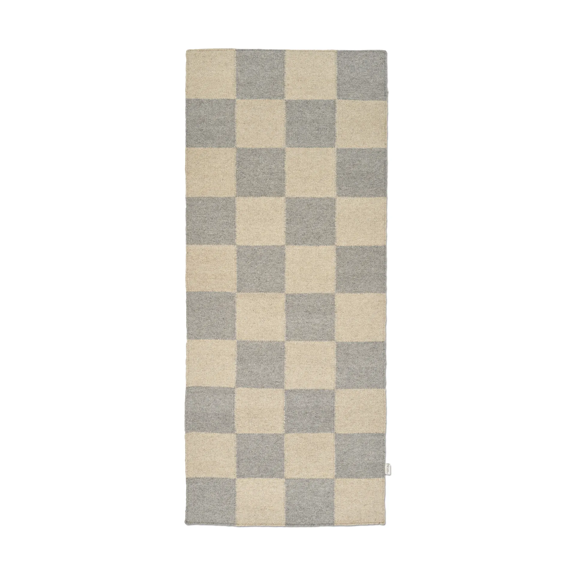 Squares loper, Grey-natural, 80x200 cm Classic Collection