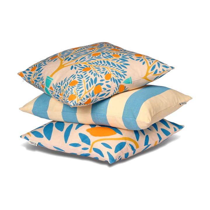 Sunny citrus kussensloop 50x50 cm, Blauw Classic Collection