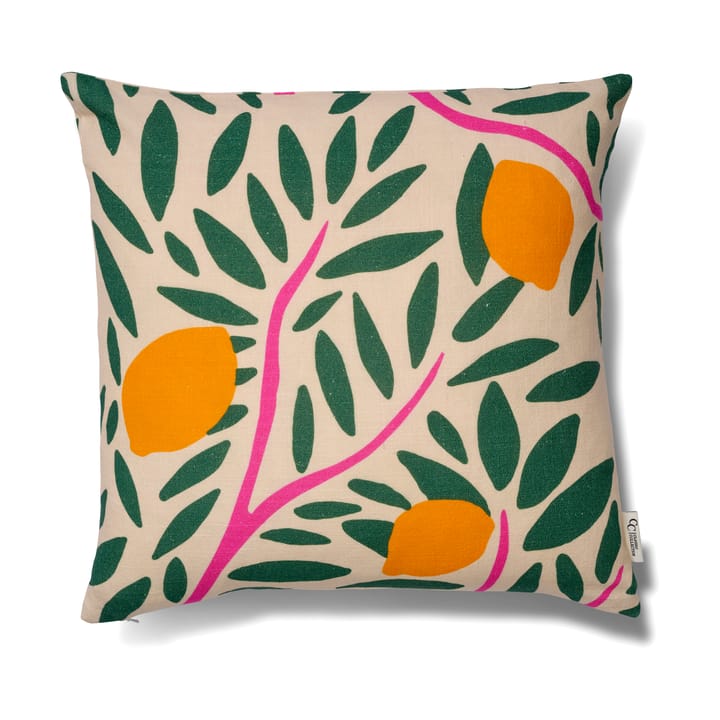 Sunny citrus kussensloop 50x50 cm - Groen - Classic Collection