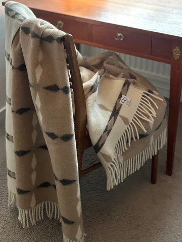 Tile plaid 130x180 cm - Beige - Classic Collection