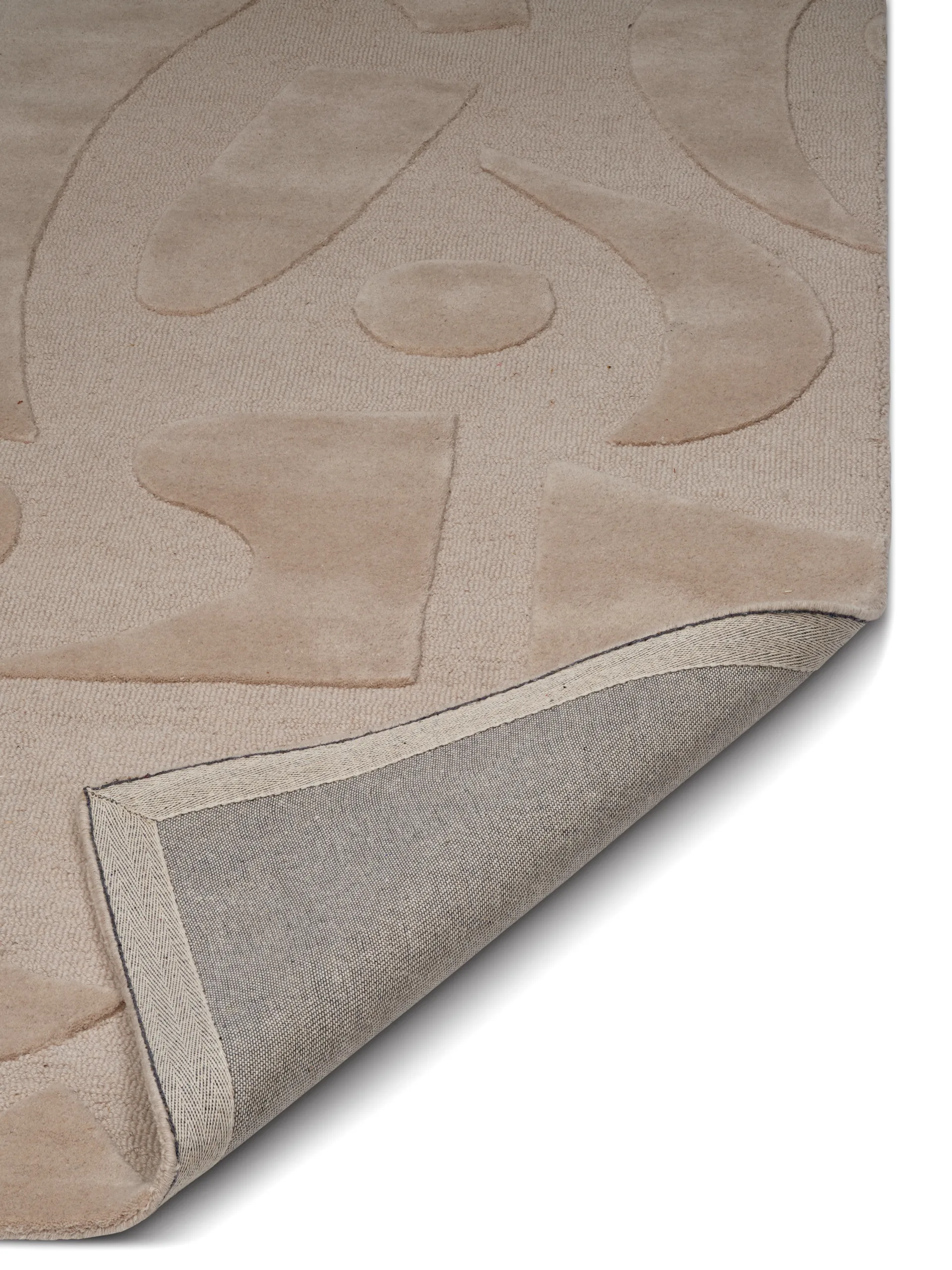 Vivid wollen vloerkleed 250x350 cm, Beige Classic Collection