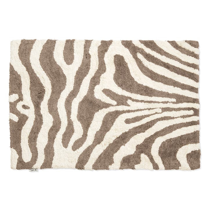 Zebra badkamermat 60x90 cm - Simply taupe-wit - Classic Collection
