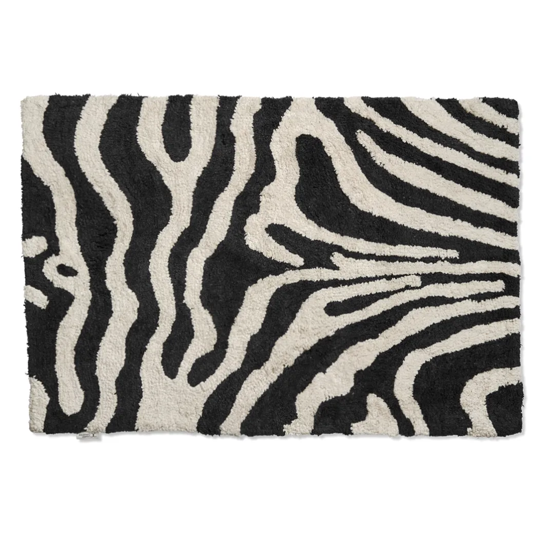 Zebra badkamermat 60x90 cm, Zwart-wit Classic Collection