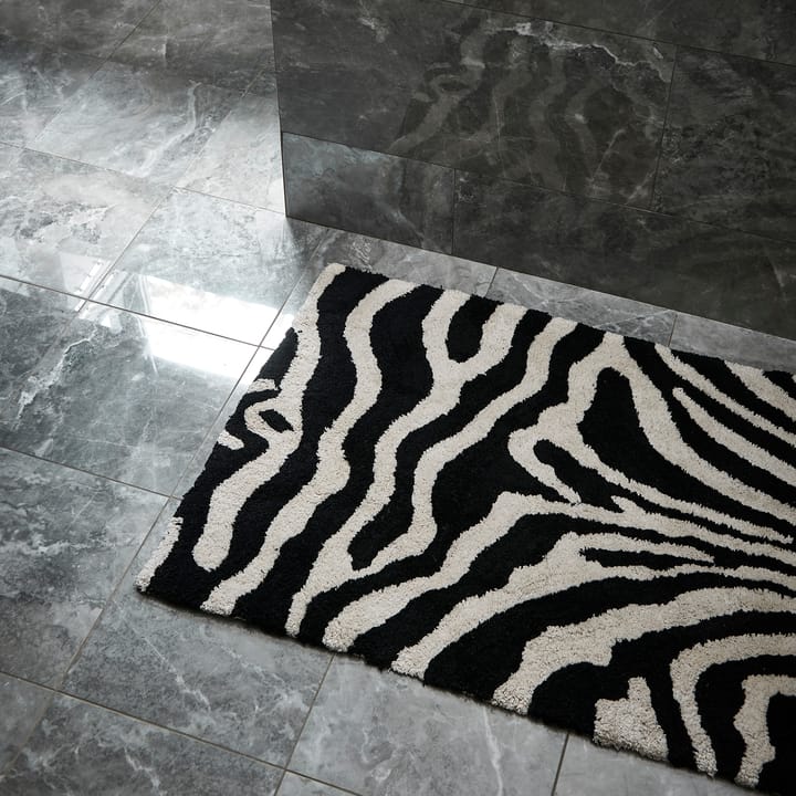 Zebra badkamermat 60x90 cm - Zwart-wit - Classic Collection