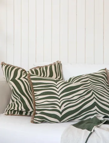 Zebra kussen 40x60 cm - Groen - Classic Collection