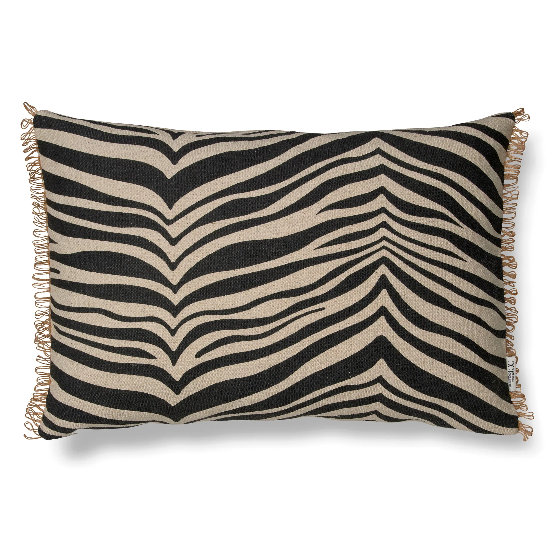 Zebra kussen 40x60 cm, Zwart Classic Collection